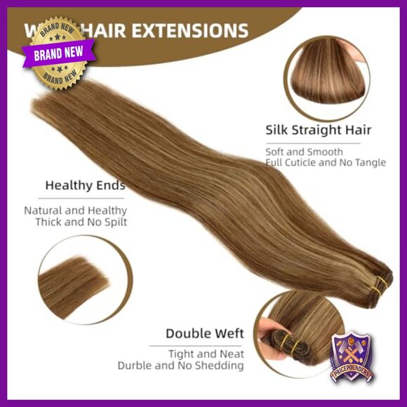18 Inch Straight Human Hair Extensions, 110g Weft Bundle, Remy Hair main image 5